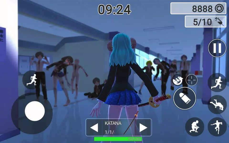 动漫女孩僵尸猎人21382