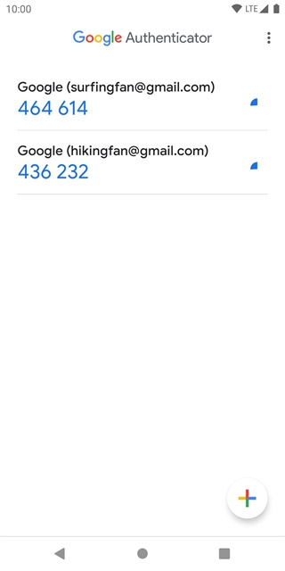 谷歌身份验证器0