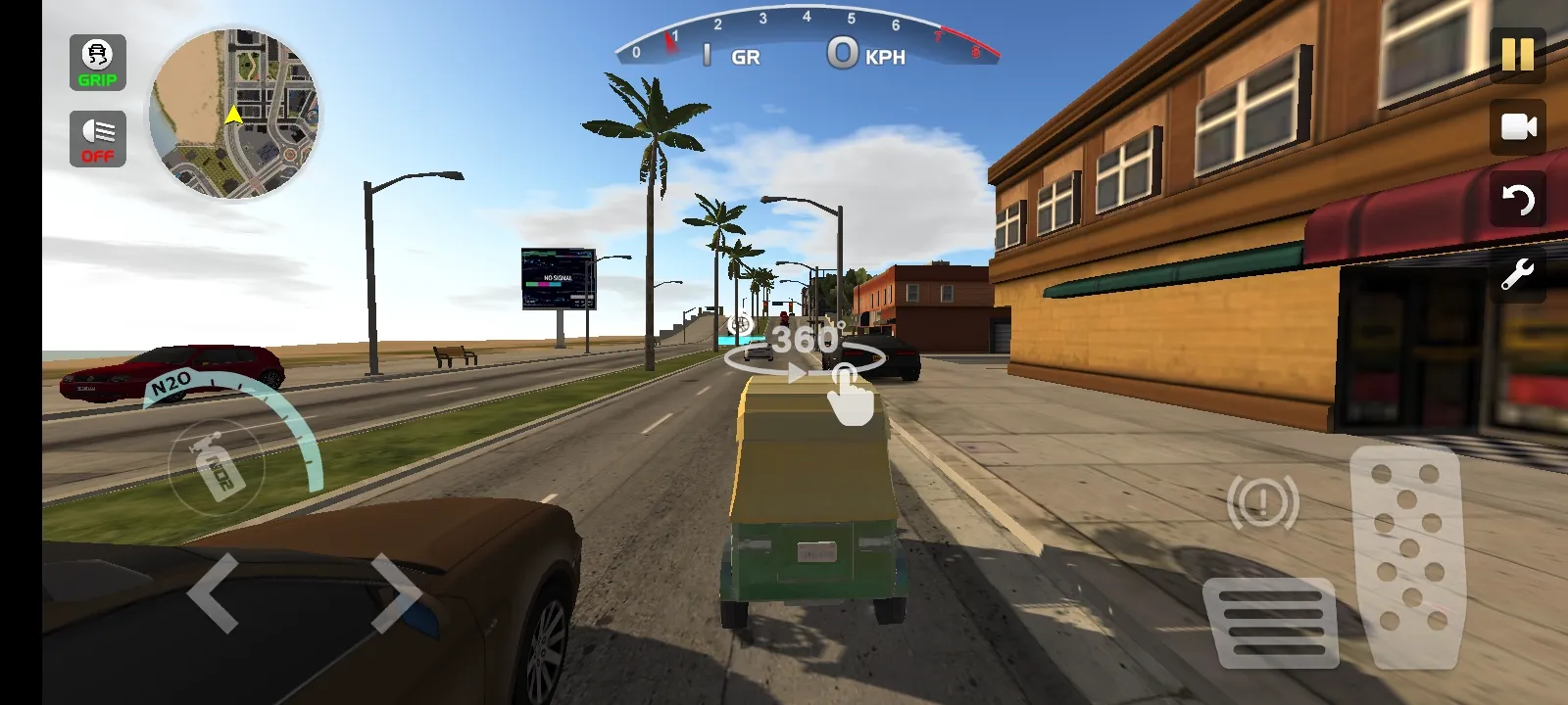 极速汽车驾驶城市街道0