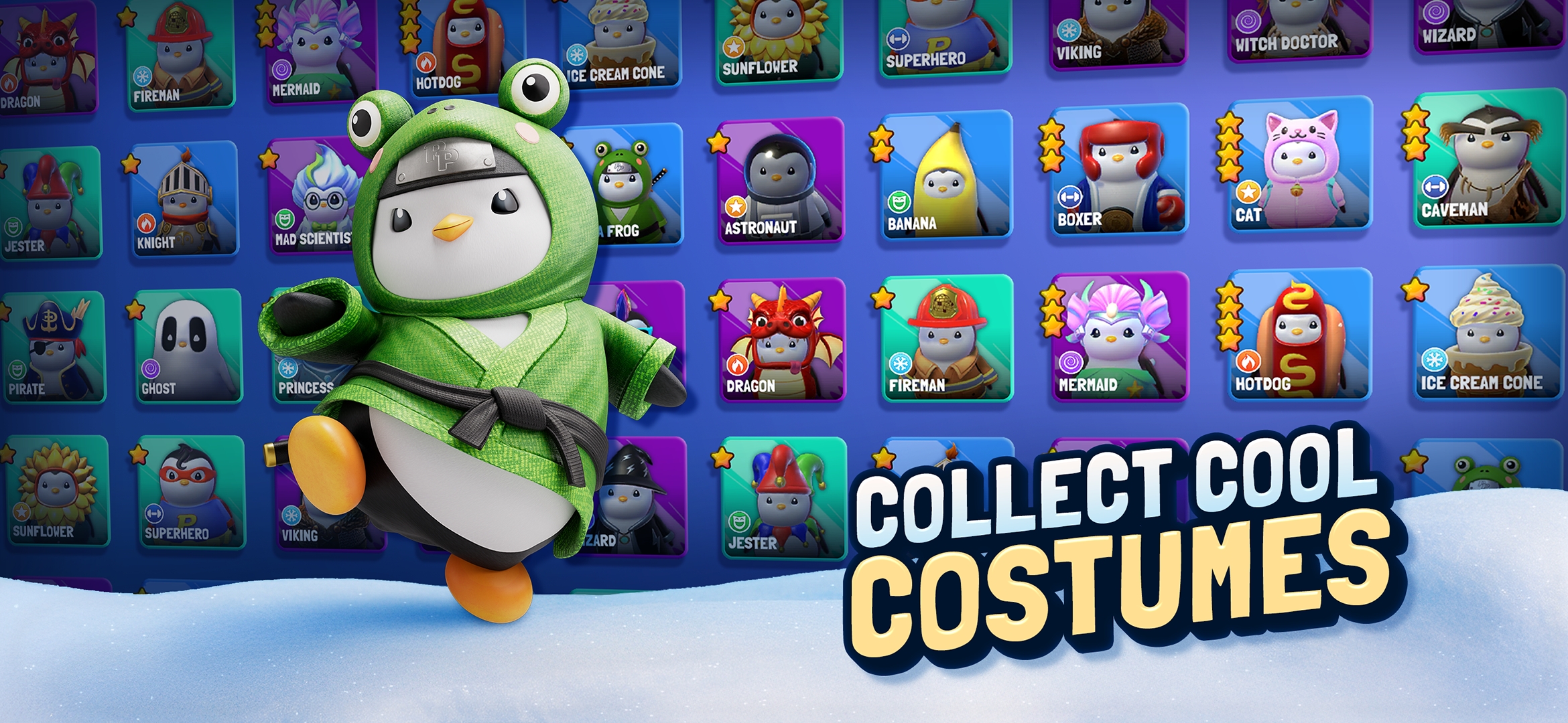 浪漫滑雪：萌趣吃鸡