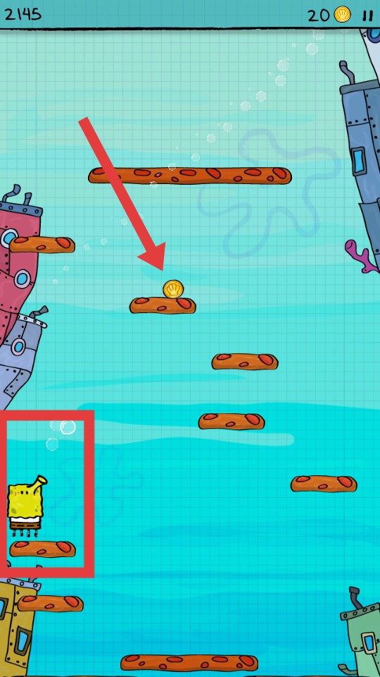 涂鸦跳跃海绵宝宝版