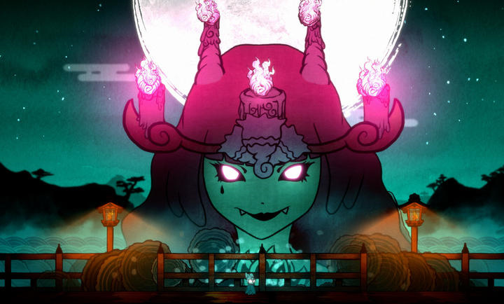 波与月夜之青莲1