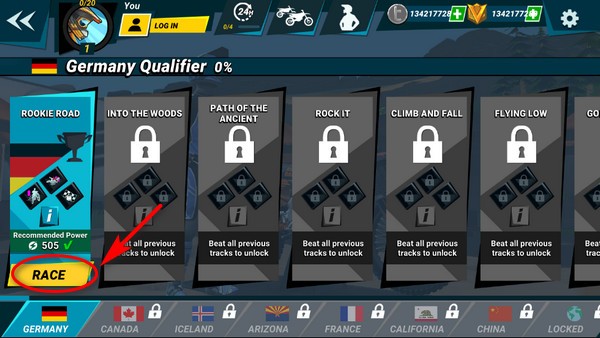 疯狂技能越野摩托车3中文版下载