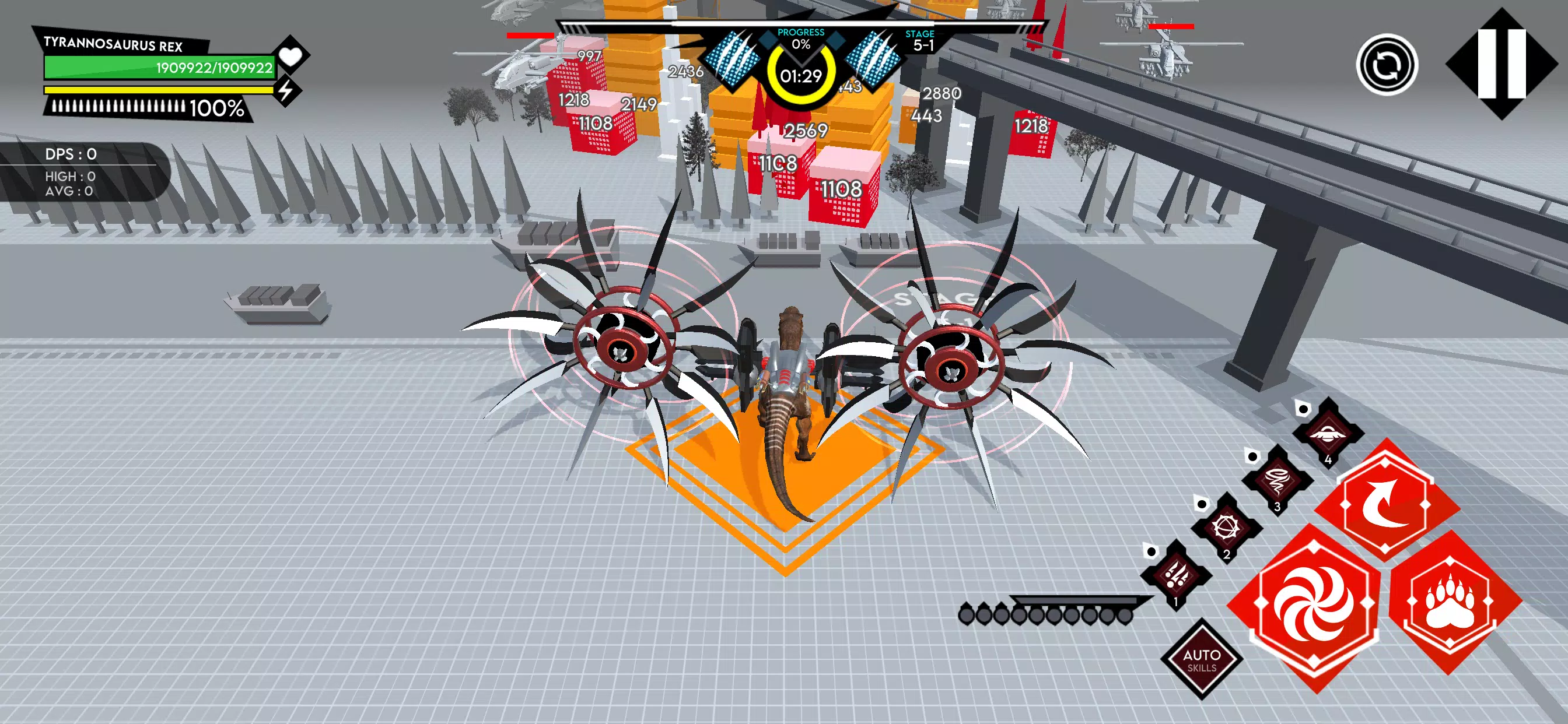 机械恐龙城市粉碎33917