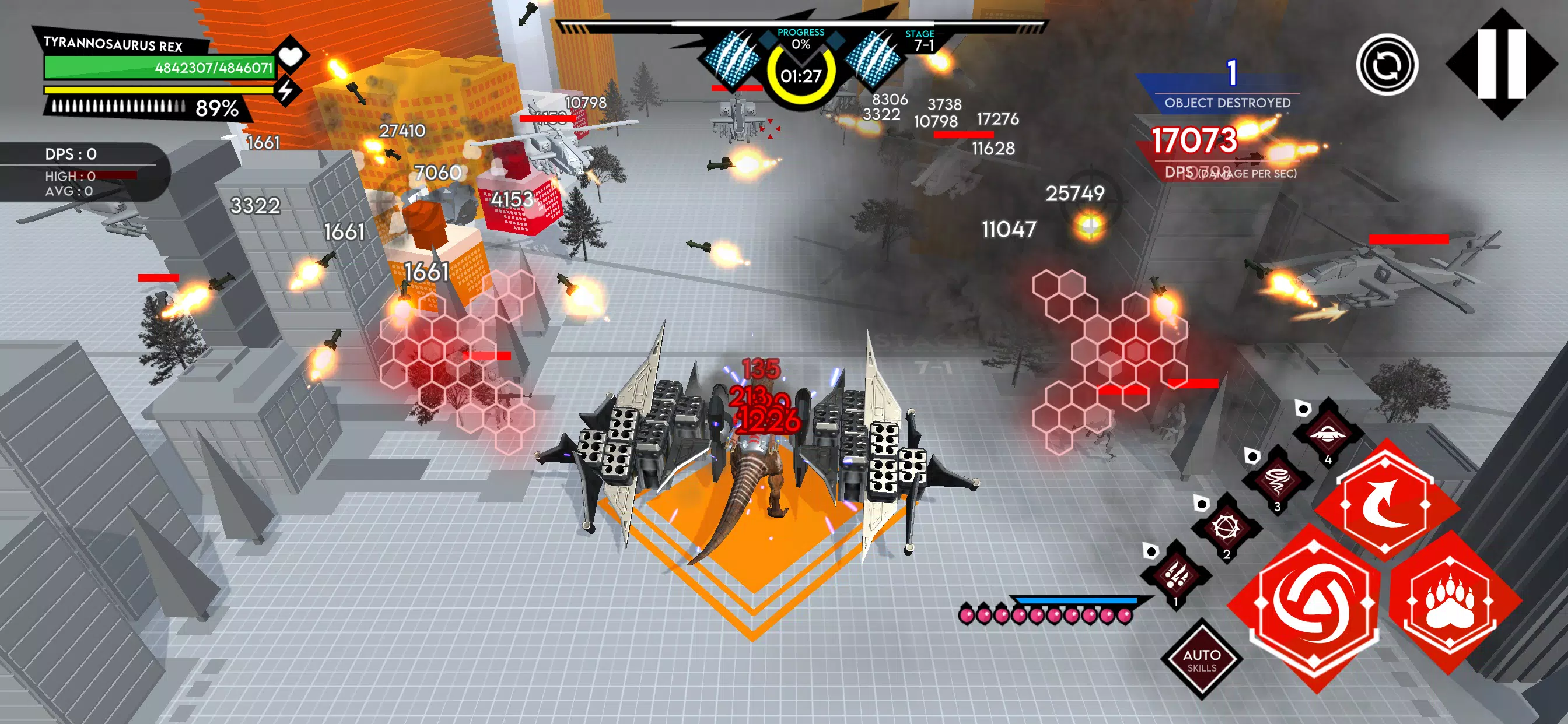 机械恐龙城市粉碎