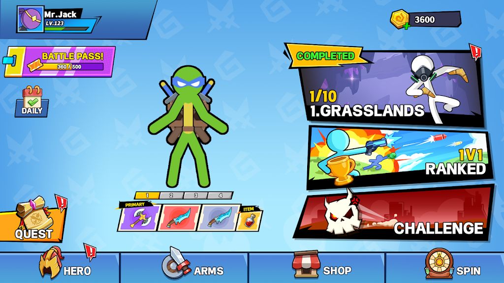 火柴人武器大乱斗1