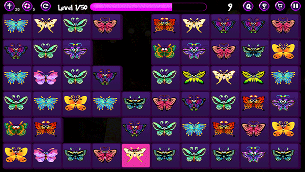 蝴蝶连连看小游戏1