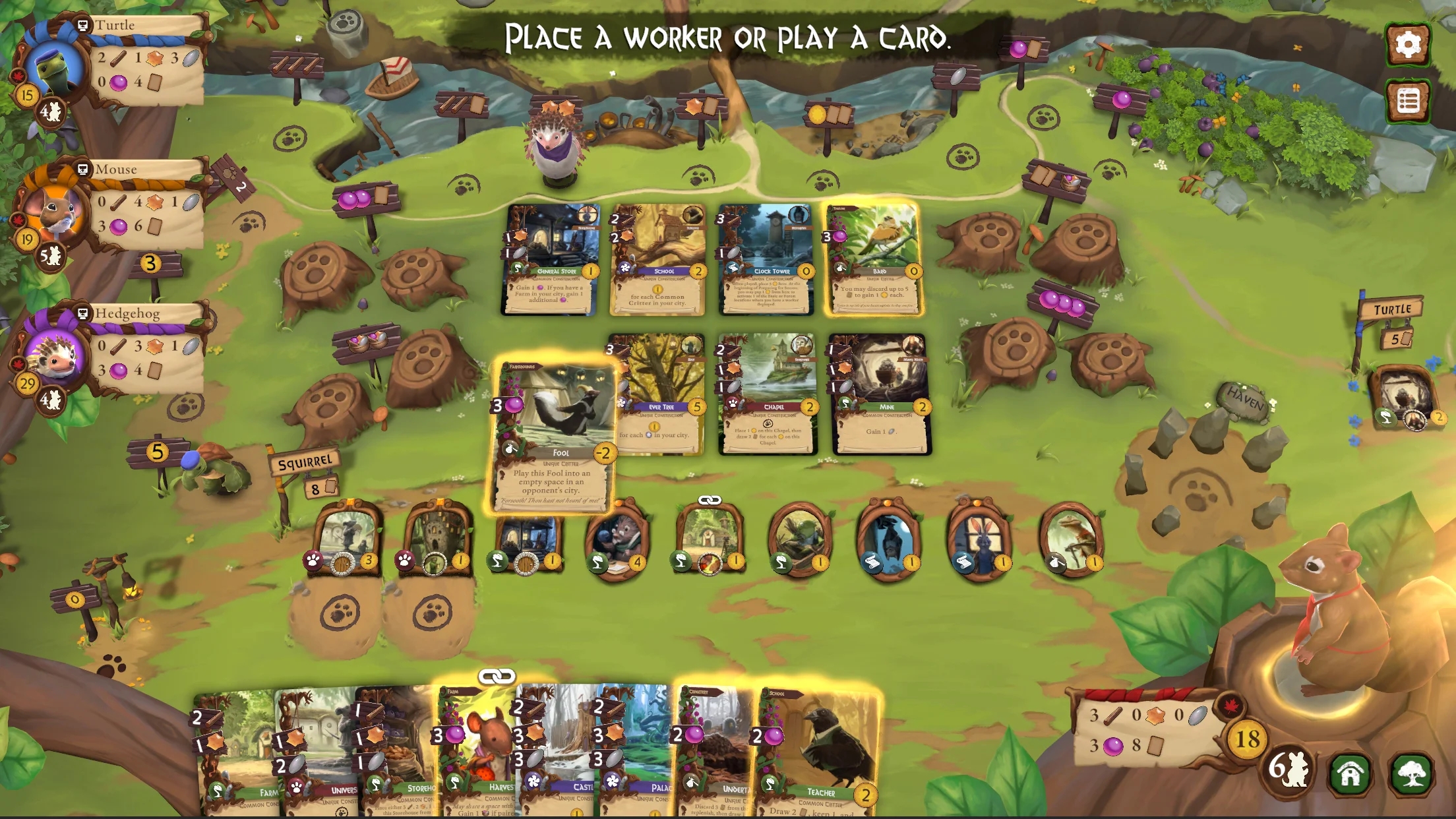 埃弗德尔卡牌棋盘世界2