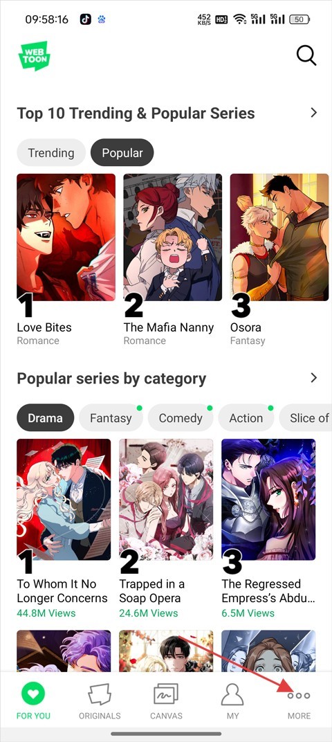 webtoon漫画