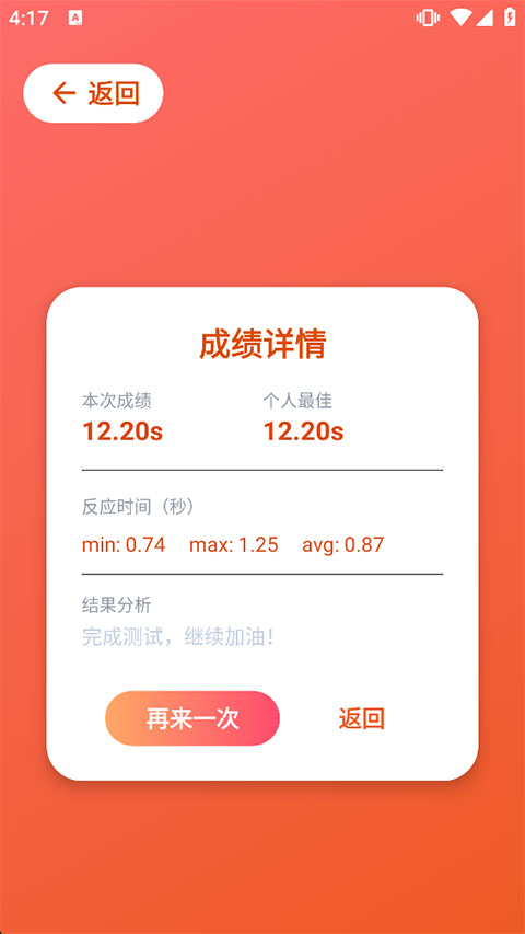 Human Benchmark反应力测试