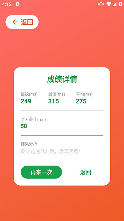 Human Benchmark反应力测试